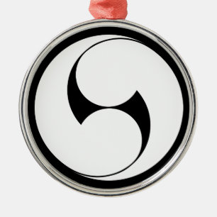 ORNAMENTO DE METAL 右 二 巴 (地 抜 き)