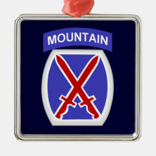 Ornamento De Metal 10ª Divisão de Montanha