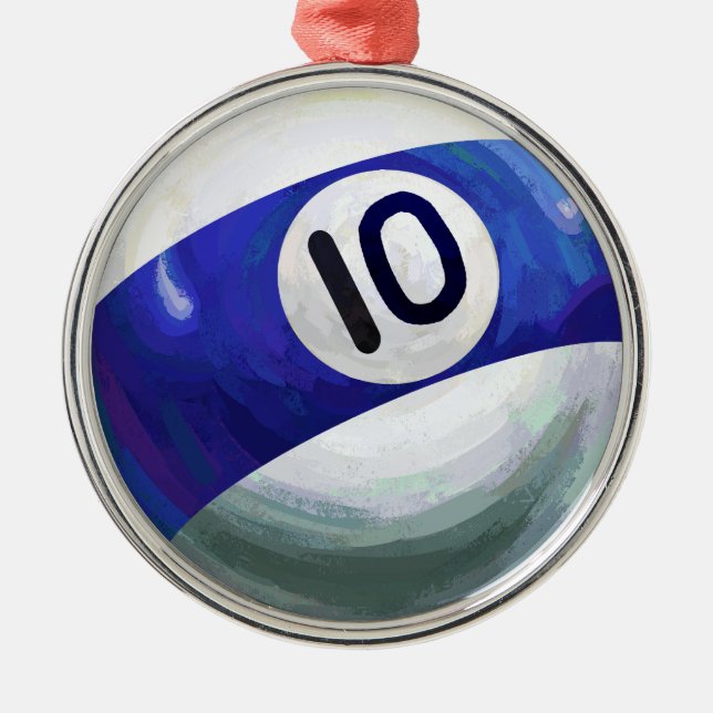 Ornamento De Metal 10 Ball (Frente)