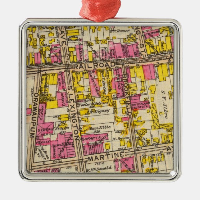 Ornamento De Metal 1 White Plains (Frente)