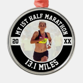 Ornamento De Metal 1st Half Marathon Runner First Running Beginner