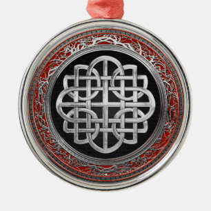 Ornamento De Metal [200] Nó de Prata Celta Sagrado Cruz