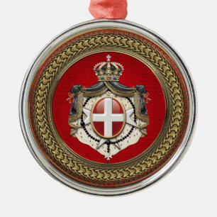 Ornamento De Metal [200] Ordem de Malta - Casaco de armas SMOM
