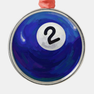 Ornamento De Metal 2 Ball