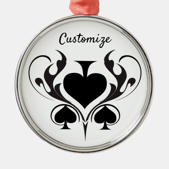 Ornamento De Metal 3 Espadas Negras Tribal Thunder_Cove (Frente)