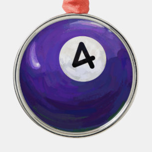 Ornamento De Metal 4 Ball