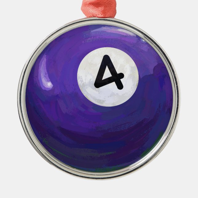 Ornamento De Metal 4 Ball (Frente)