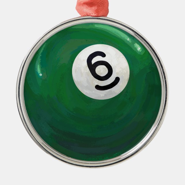 Ornamento De Metal 6 Ball (Frente)