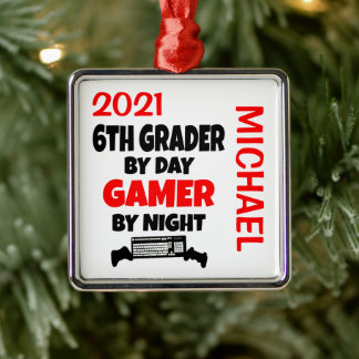 Ornamento De Metal 6 Grader ama Reproduzir Videos games PERSONALIZADO