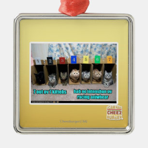 Ornamento De Metal 7 para fora kittehs do ov 7