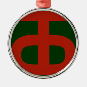 Ornamento De Metal 90th Infantry Division