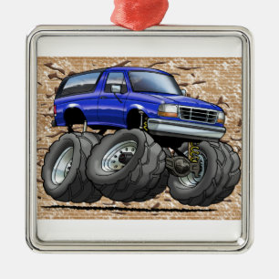 Ornamento De Metal 92-96 bronco azul