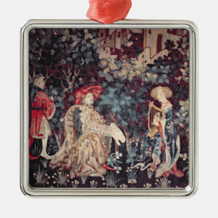 Ornamento De Metal 930 o concerto, tapeçaria do Arras, 1420