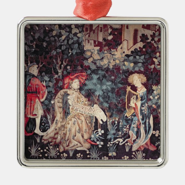 Ornamento De Metal 930 o concerto, tapeçaria do Arras, 1420 (Frente)