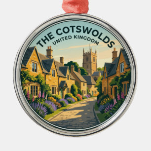 Ornamento De Metal A Aldeia de Cotswolds Reino Unido