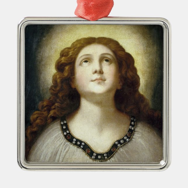 Ornamento De Metal A Alma Abençoada (Jovem Religiosa Angelic) (Frente)