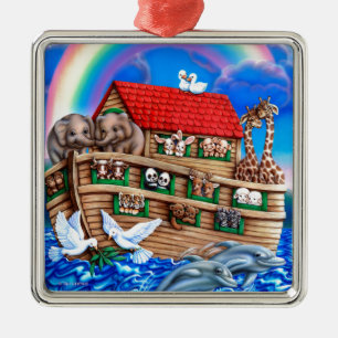 Ornamento De Metal A arca de Noah