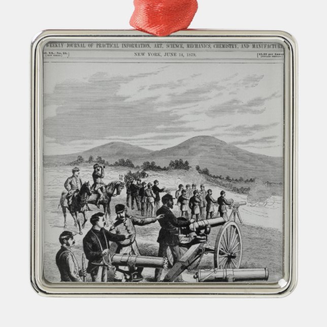 Ornamento De Metal A arma de Gatling do modelo novo (Frente)