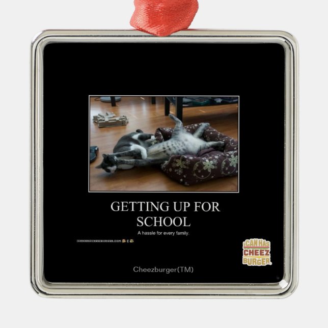 Ornamento De Metal A Arranjar-Se Para A Escola (Frente)