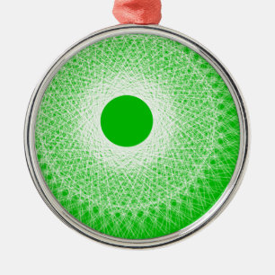 Ornamento De Metal a arte abstracta verde fundirá sua mente