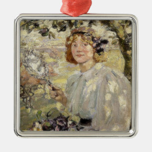 Ornamento De Metal A Árvore Apple (por Bessie MacNicol)