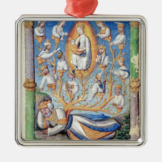 Ornamento De Metal A árvore de Jesse (Frente)
