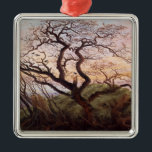 Ornamento De Metal A árvore dos corvos, 1822<br><div class="desc">Número de coleção da imagem:  XIR15999 a árvore dos corvos,  1822 (óleo em canvas). Friedrich,  1774-1840) óleos de Caspar David (em canvas. Louvre,  Paris,  France Giraudon.  1822</div>