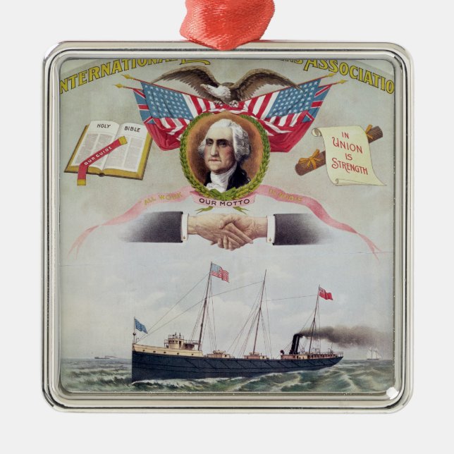 Ornamento De Metal A associação dos Longshoremen internacionais (Frente)