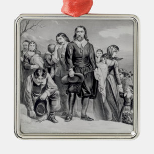 Ornamento De Metal A aterragem dos peregrinos