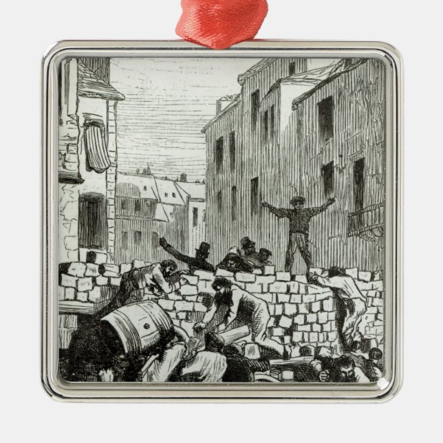 Ornamento De Metal A barricada (Frente)