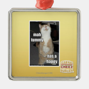 Ornamento De Metal A barriga do Mah tem um feliz