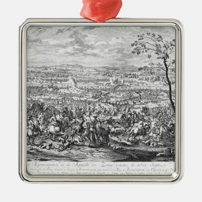 Ornamento De Metal A batalha de Zenta, 1697 (Frente)