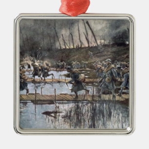 Ornamento De Metal A batalha do Yser em 1914