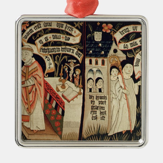 Ornamento De Metal A busca após a verdade, alemão, c.1490 (Frente)