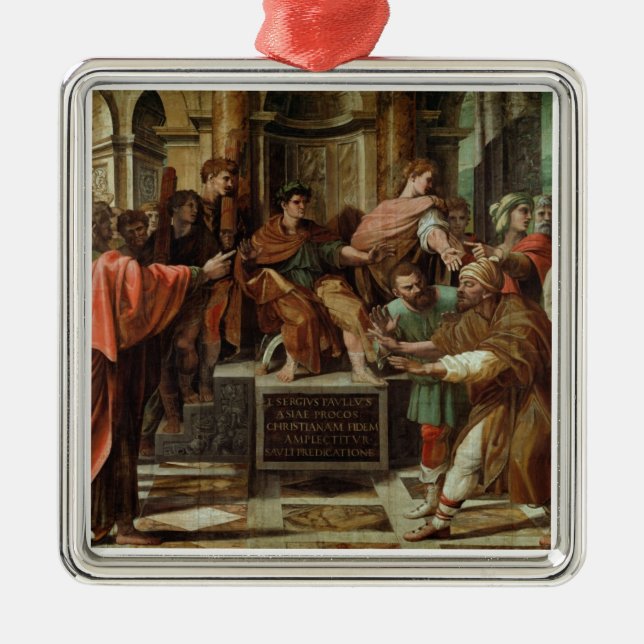 Ornamento De Metal A cegueira de Elymas (desenhos animados para o (Frente)