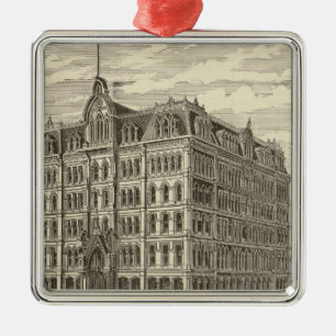 Ornamento De Metal A construção da beira do lago, Chicago