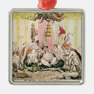 Ornamento De Metal A corte em Brigghton um chinês do la, 1816