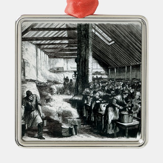 Ornamento De Metal A cozinha de sopa de Spitalfields, 1867 (Frente)