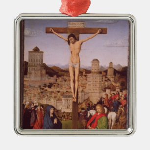 Ornamento De Metal A crucificação (óleo no painel)