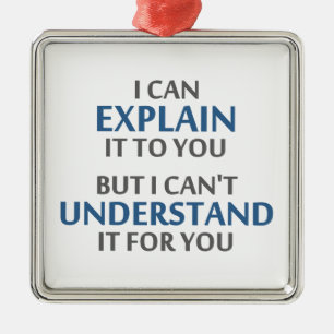 Ornamento De Metal A divisa do engenheiro não pode compreendê-lo pa