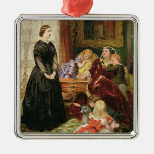 Ornamento De Metal A educadora, 1860 (óleo em canvas)