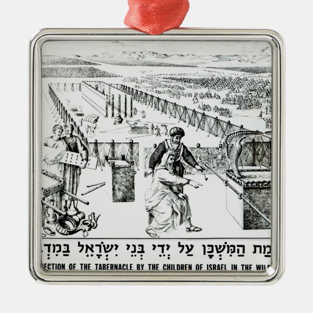 Ornamento De Metal A ereção do tabernáculo (Frente)