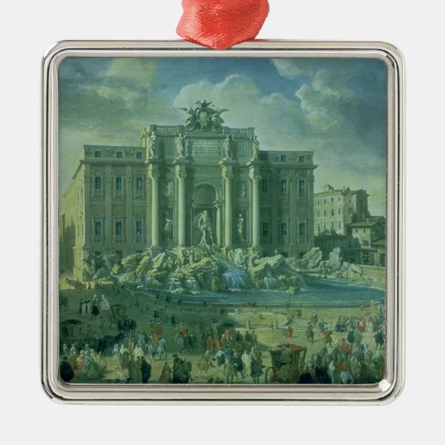 Ornamento De Metal A fonte do Trevi em Roma, 1753-56 (Frente)