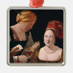 Ornamento De Metal A fraude com o ás de diamantes