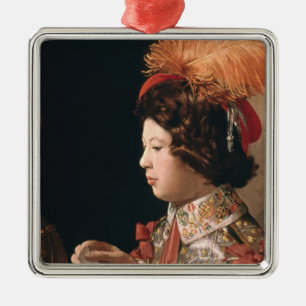 Ornamento De Metal A fraude com o ás de diamantes