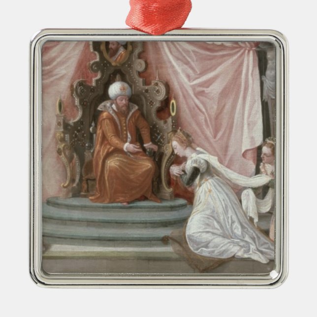 Ornamento De Metal A história de Esther (Frente)