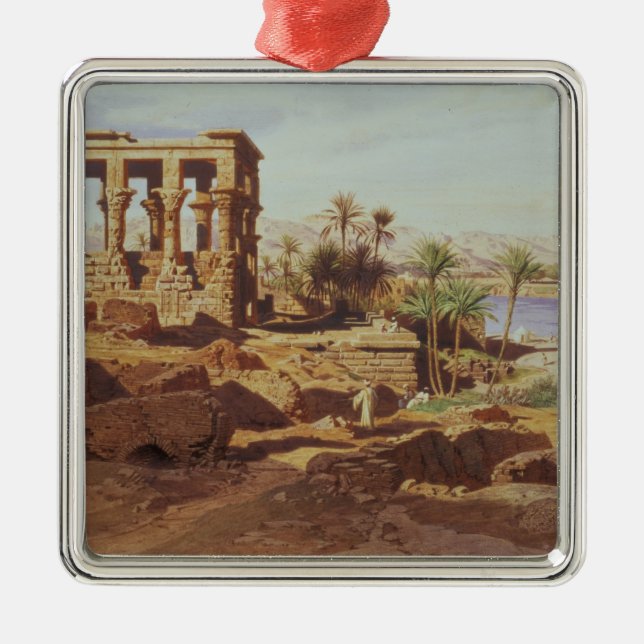 Ornamento De Metal A ilha de Philae, 1866 (w/c) (Frente)