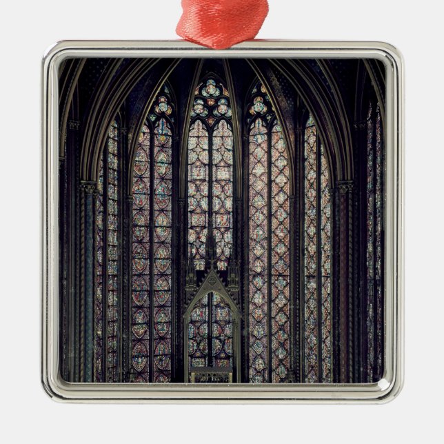 Ornamento De Metal A janela de vitral (Frente)