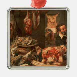 Ornamento De Metal A loja de carniceiro