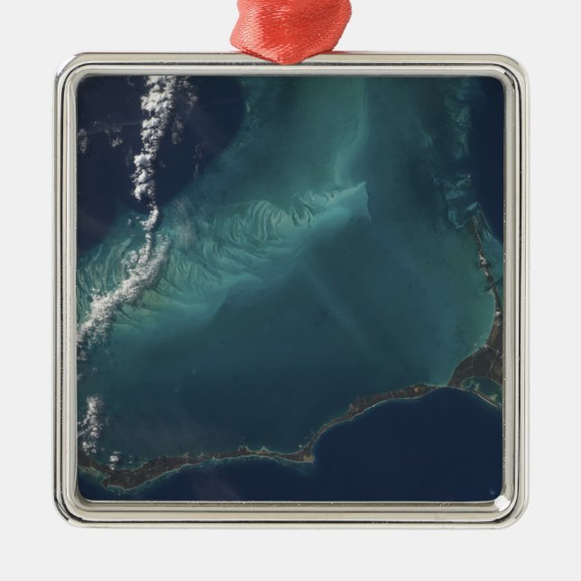 Ornamento De Metal A longa e estreita Ilha Eleuthra das Bahamas (Frente)